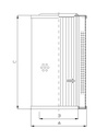 FILTREC Hydraulikfilterelement WP662 Zeichnung
