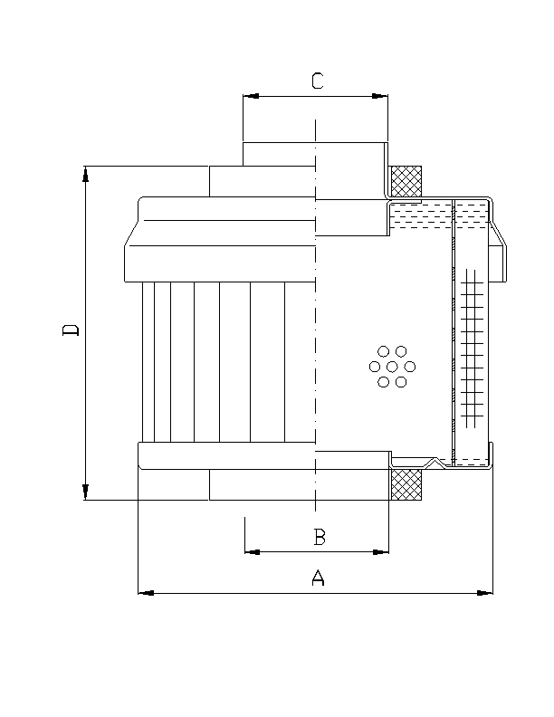 FILTREC Hydraulikfilterelement WT839 Zeichnung