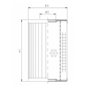 FILTREC Hydraulikfilterelement (Rücklauffilter) XR160G10B0 Zeichnung