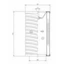 FILTREC Filterelement für SF-Filter HY23063 Zeichnung