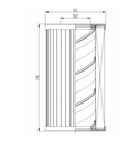 FILTREC Hydraulikfilterelement (Rücklauffilter) XR400C10B0 Zeichnung
