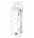 FILTREC Hydraulikfilterelement (Rücklauffilter) RHR195G10B3/016 Zeichnung