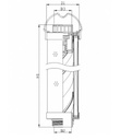FILTREC Hydraulikfilterelement (Rücklauffilter) RHR165G10B3/016 Zeichnung