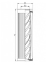 FILTREC Filterelement für SF-Filter HY14382 Zeichnung
