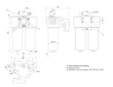 FILTREC Leitungsfiltergehäuse (Druckfilter) FDD040XD063000BB5DS000S0 Zeichnung