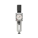 RIEGLER Filterregler »FUTURA«, PC, SK, Mano, BG 1, G 1/4, 0,5-16 bar, HA, Frontansicht