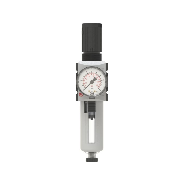 RIEGLER Filterregler »FUTURA«, PC, SK, Mano, BG 4, G 3/4, 0,1-1 bar, HA, Frontansicht
