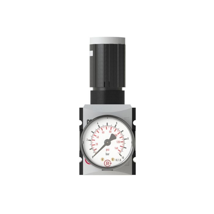 RIEGLER Druckregler »FUTURA«, inkl. Manometer, BG 1, G 3/8, 0,5 - 10 bar, Frontansicht