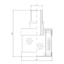 FILTREC Filterelement für SF-Filter HY11430 Zeichnung