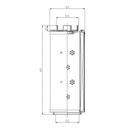 FILTREC Hydraulikfilterelement (Rücklauffilter) RHR90M15B3/AB1 Zeichnung