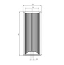 FILTREC Hydraulikfilterelement (Rücklauffilter) E742G10 Zeichnung