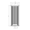 FILTREC Hydraulikfilterelement (Rücklauffilter) E731G10 Zeichnung