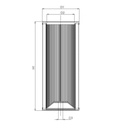 FILTREC Hydraulikfilterelement (Rücklauffilter) E722G10 Zeichnung