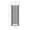 FILTREC Hydraulikfilterelement (Rücklauffilter) E721G10 Zeichnung