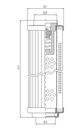 FILTREC Hydraulikfilterelement (Rücklauffilter) R102G10B Zeichnung