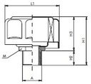 FILTREC Luftfilter (Be- und Entlüftung 3/4"-BSP) FT7F03B40 Zeichnung