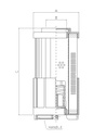 FILTREC Hydraulikfilterelement WG259 Zeichnung