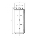 FILTREC Hydraulikfilterelement (Rücklauffilter) RHR1300G10B0/AB1 Zeichnung
