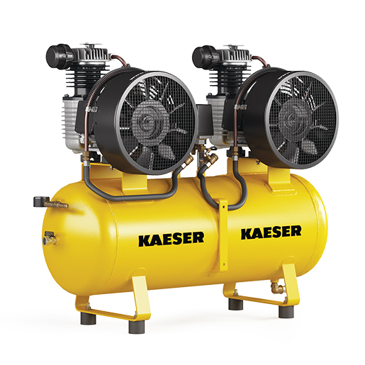 KAESER Industrie-Kolbenkompressor Doppelanlage Modell KCD 350-100