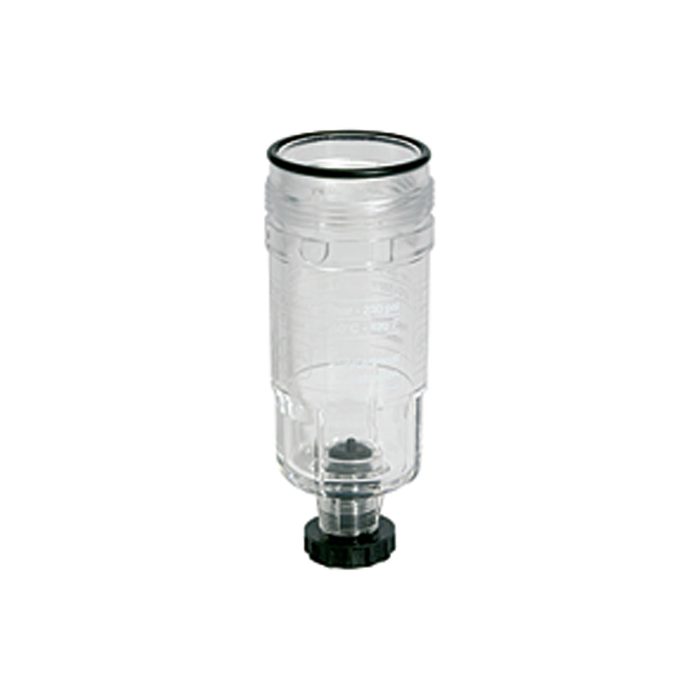 RIEGLER Polycarbonate container, incl. NBR O-ring 30x2