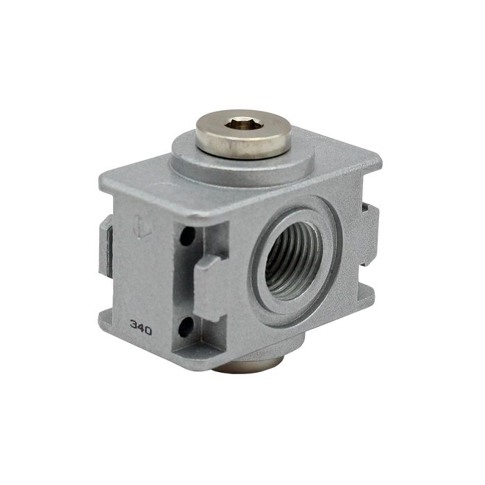 RIEGLER Distributor »multifix-mini«, Size 0, G 1/4, with 2 outlets G 1/8