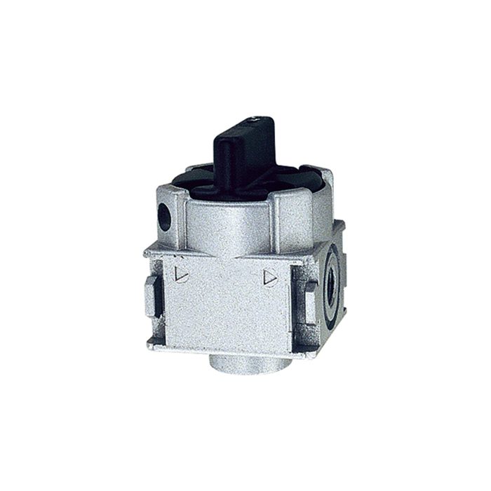 RIEGLER Kugelhahn 3/2-Wege »multifix-mini«, abschließbar, BG 0, G 1/8
