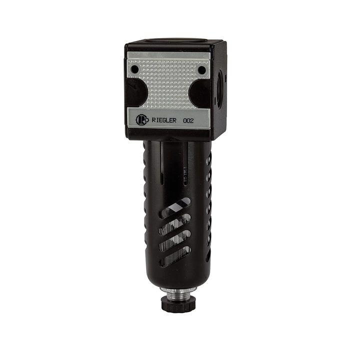 RIEGLER Filter »multifix«, PC container, Protective cage, Size 3, G 1/2