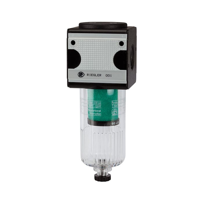 RIEGLER Microfilter »multifix« with PC container, 0.01 µm, Size 1, G 1/4