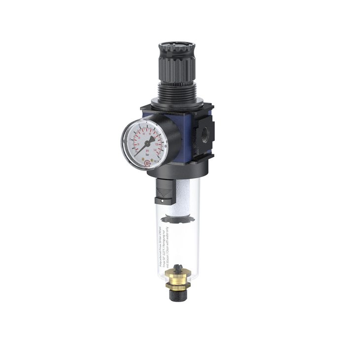 RIEGLER Filterregler »variobloc« mit PC-Behälter, BG 1, G 1/4, 0,5-10 bar