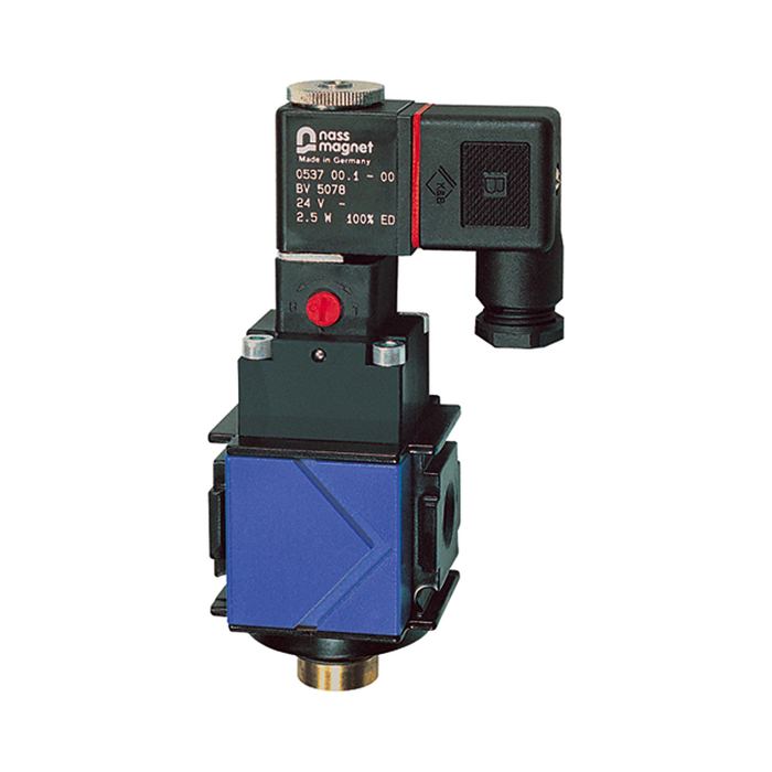 RIEGLER Switch valve (3/2-way valve) »variobloc«, 24 V DC, Size 1, G 1/4