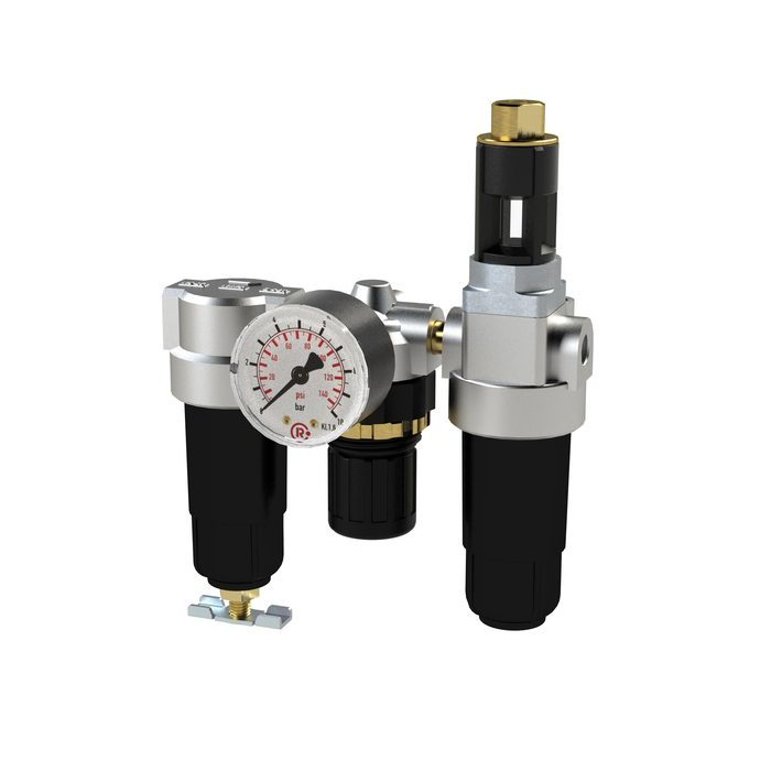RIEGLER Wartungseinheit 3-tlg. »Standard-mini« mit Metallbehälter, G 1/4
