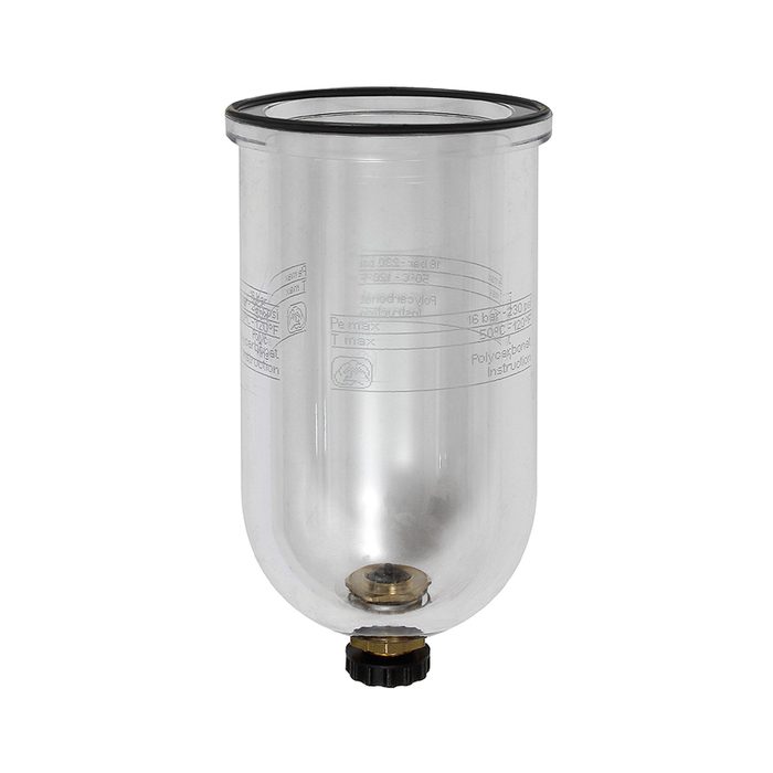 RIEGLER Polycarbonate container, for filter regulator / filter »Standard«