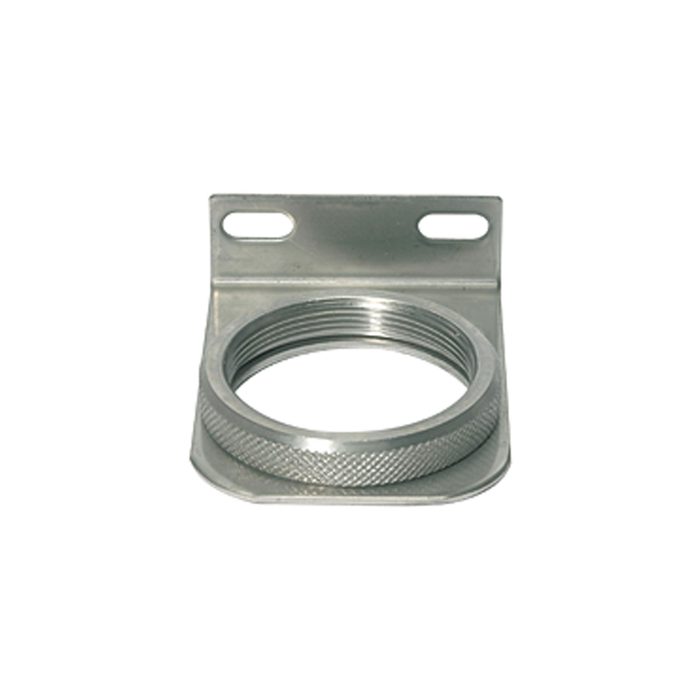 RIEGLER Haltewinkel aus Edelstahl 1.4401 mit Mutter M50x1,5