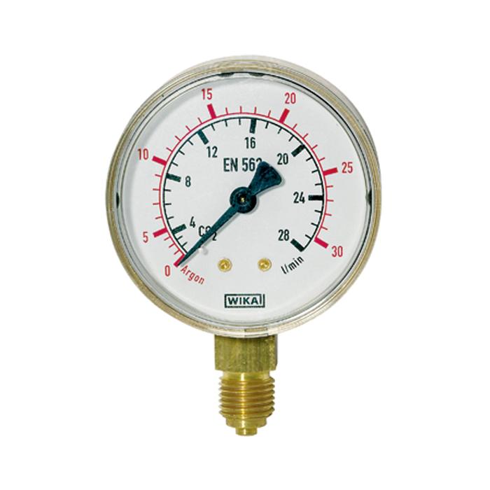 RIEGLER Manometer neutral, G 1/4 radial unten, 0 - 10/16 bar, Ø 63 mm