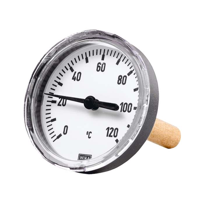RIEGLER Bi-metallic thermometer, rear G 1/2, Immersion shaft length 40 mm