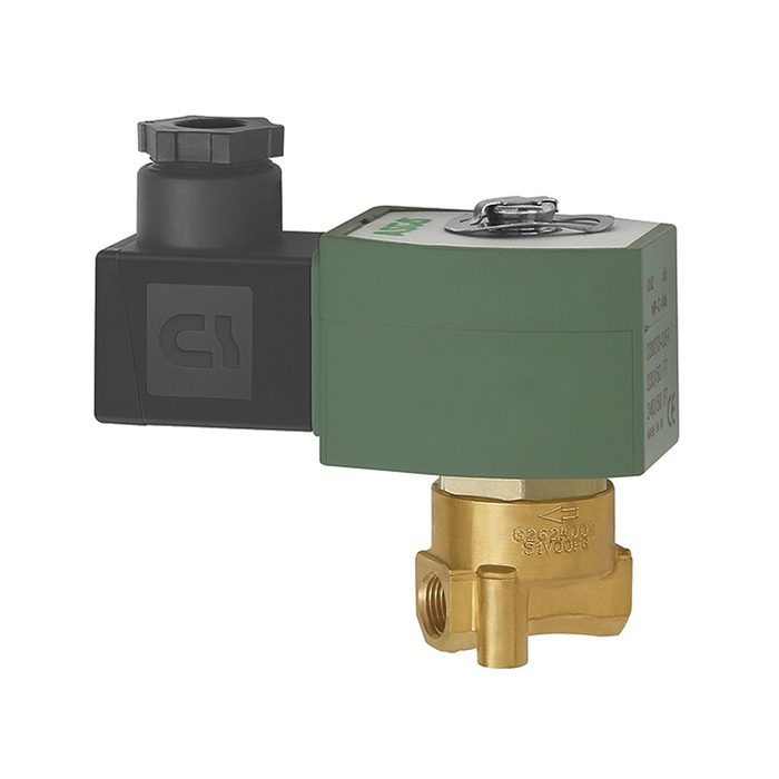 RIEGLER 2/2-Wege-MV., MS, NC, direktg., 24 V DC, FPM, G 1/8, PN 0-8 bar