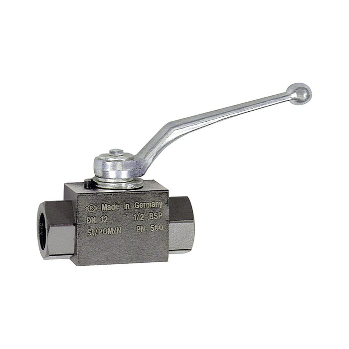 RIEGLER Ball valve, High pressure design, G interior thread, Steel, G 3/4