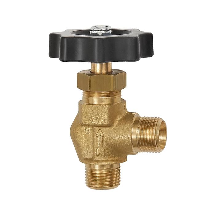 RIEGLER Corner blocking valve, Brass, ET, G 1/4, DN 5.5