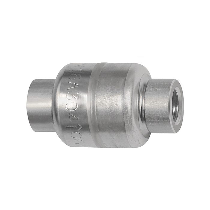 RIEGLER Rückschlagventil, leichte Bauweise, ES 1.4301, G 1/2, 0,03 bar