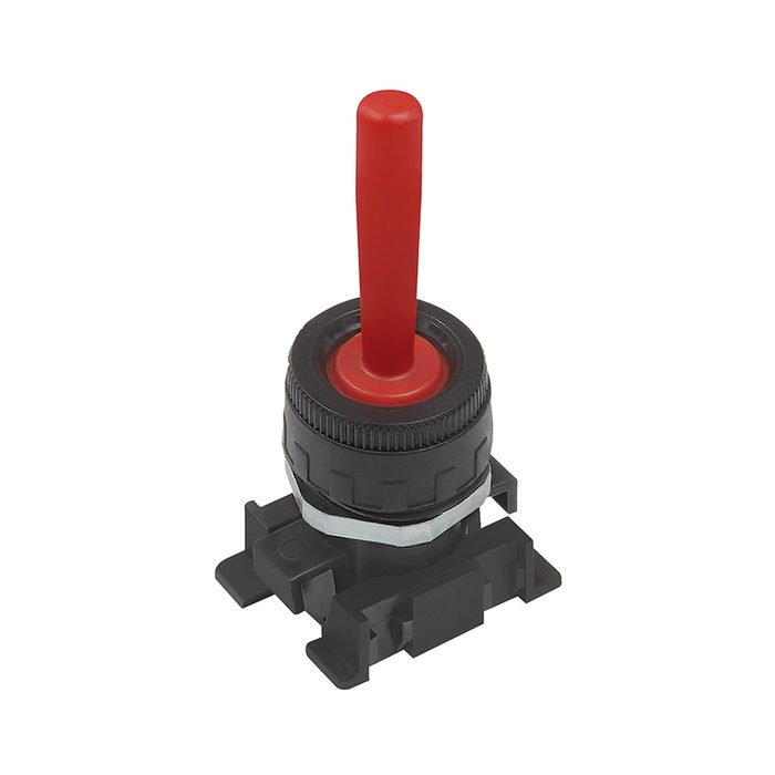 RIEGLER Manual lever, red, monostable