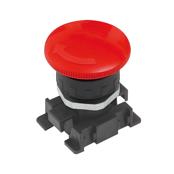 RIEGLER Roter Pilztaster mit Notrastung