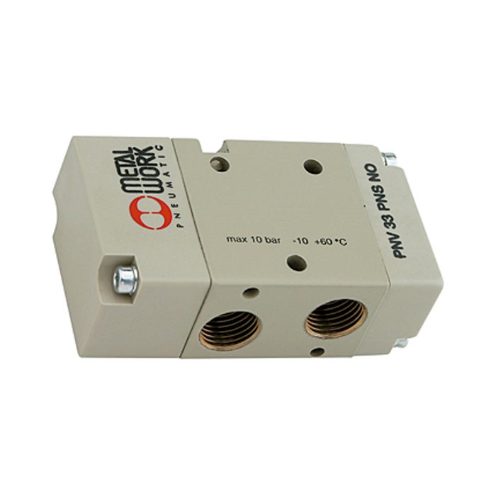 RIEGLER 3/2-way valve, Pneumatic, monostable, Connection G 3/8, NO