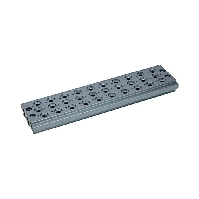 RIEGLER Mehrfach-Grundplatte für Wegeventile, 10 Ventilpositionen, G 1/4
