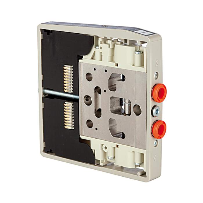 RIEGLER Ventilscheibe HDM, Anschl. 6 mm, 5/2-Wege bistabil (Impulsvent.)