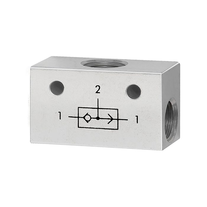 RIEGLER OR valve, 3 x G 1/8 Aluminium
