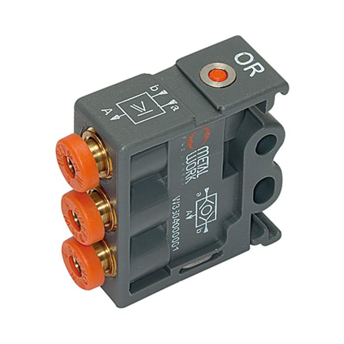 RIEGLER Pneumatic logic elements, OR, Techno-polymer, DN 2.7