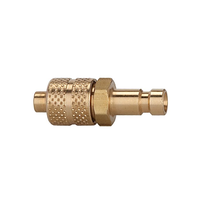 RIEGLER Nippel für Kupplungen NW 2,7, Messing blank, für Schlauch 4x3
