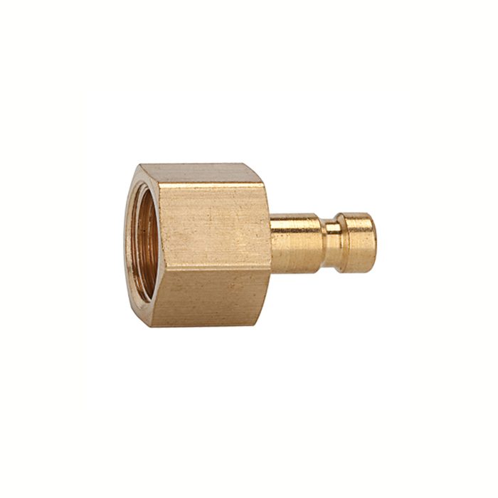 RIEGLER Nipple for couplings I.D. 2.7, bright brass, M5 IT, AF 7