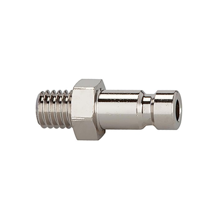 RIEGLER Nippel für Kupplungen NW 2,7, Messing vern., M5 AG, SW 7