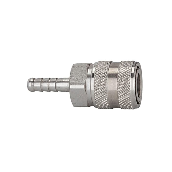 RIEGLER Quick-connect coupling I.D. 7.2, St. steel 1.4305, Sleeve I.D. 6